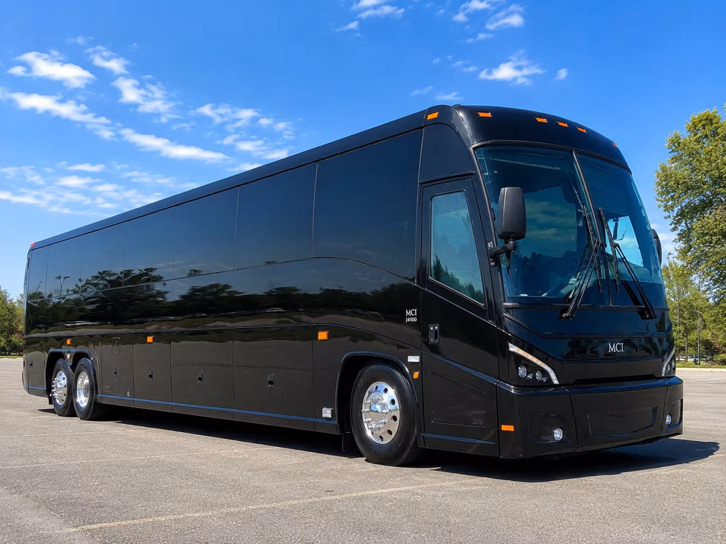 clarksville long distance charter bus rental