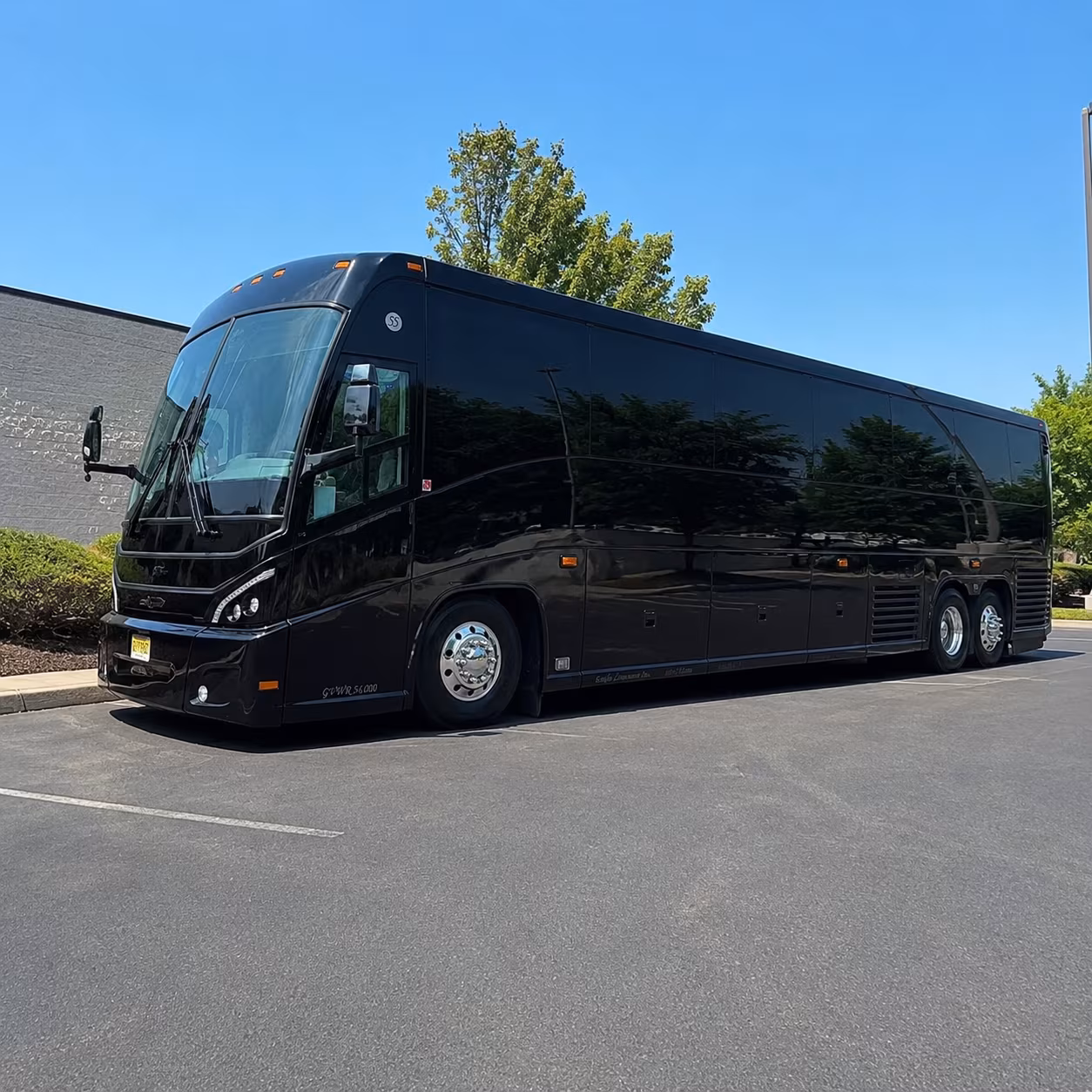 nashville charter bus rental exterior