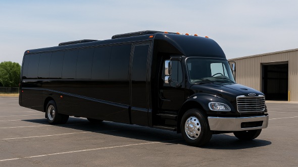 Exterior of Charter Bus Company Johnson City's 20 Passenger Mini bus in Johnson City