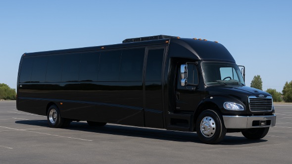 Exterior of Charter Bus Company Johnson City's 25 Passenger Mini bus in Johnson City