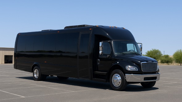 Exterior of Charter Bus Company Johnson City's 30 Passenger Minibus in Johnson City