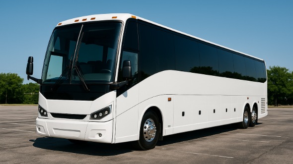 Exterior of Charter Bus Company Johnson City's 56 Passenger Charter Bus in Johnson City