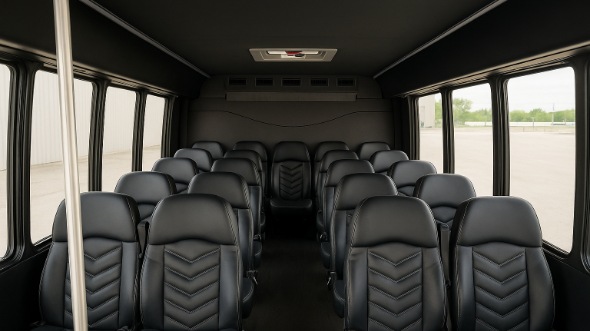 johnson city 15 passenger minibus inside