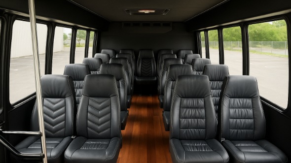 johnson city 20 passenger minibus inside