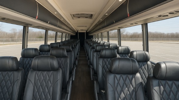 johnson city 55 passenger charter bus rental
