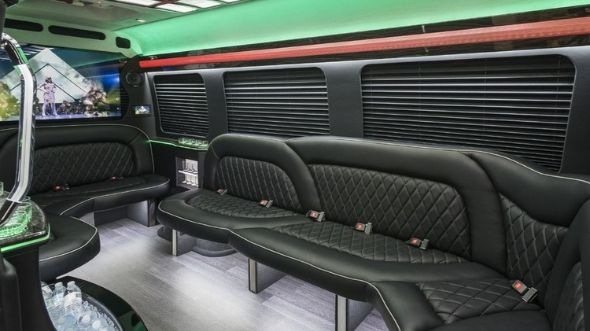 johnson city sprinter limo rental inside