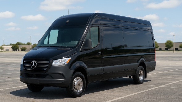 Exterior of Charter Bus Company Johnson City's Sprinter Limo in Johnson City